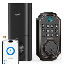 WiFi Door Lock D280W, Keyless Entry Door Lock Fingerprint, Bulit-in WiFi Dead...