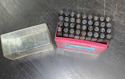 Pittsburgh Stamping Set 36 pc Numbers Letters 1/4'' 