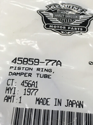  NOS OEM Genuine Harley Davidson Fork Tube Ring P/N 45859-77A
