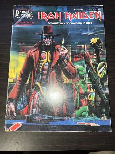 Iron Maiden Powerslave Somewhere In Time GUITAR Tab Book Hal Leonard Tablature