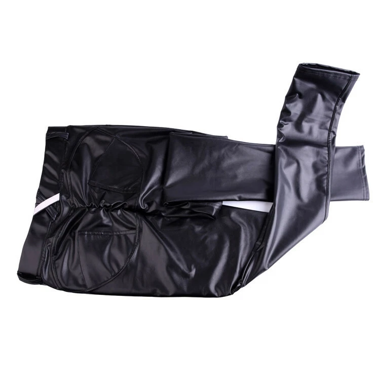 Leggings de cuero sintético PU levantamiento de glúteos pantalones ajustados pantalones elásticos talla S - 5XL Foto 4 de 4