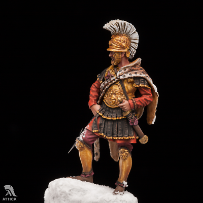 Figurine Hannibal Barca 75mm - Peinte à La Main - Masterclass/Attica Miniatures - 1:24
