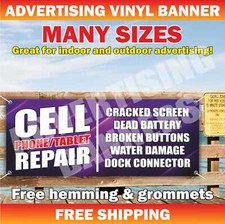 CELL PHONE REPAIR Advertising Banner Vinyl Mesh Sign Flag service laptop shop