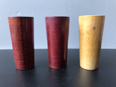 Altes Vintage Konvolut 3 Becher Eimer Lanze Werfen Ab Würfel Spiel Gesellschaft Spur Holz