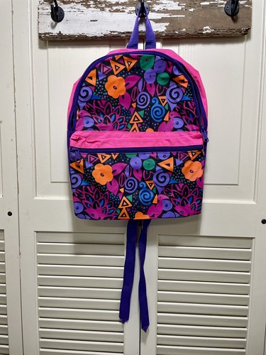 Retro 80er Jahre Mischief Maker Vintage Pack Pack Bright Print - Bild 1 von 4