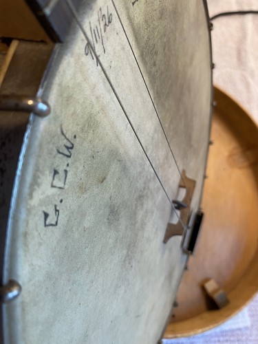 Vintage Antique American Folk Art 4 String Banjo 1920-1930's - Picture 6 of 20