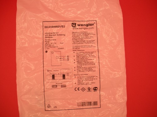Sensor de proximidad Wenglor IB020BM60VB3 SN 2 mm 10-30vdc descarga inductiva 200 mA nuevo - Imagen 2 de 3