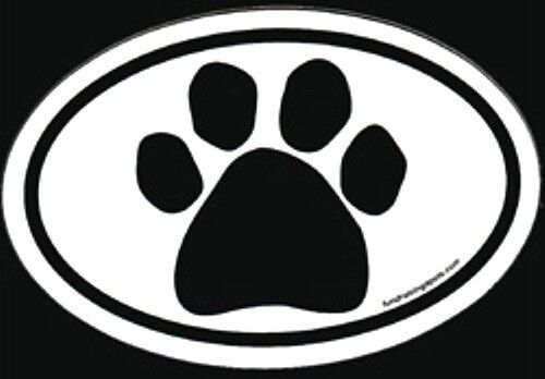 Black Paw Print Euro Magnet - Picture 1 of 1