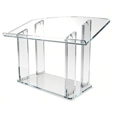 Table Desktop Podium Acrylic Podium Lectern Pulpit Plexiglass Lucite Counter