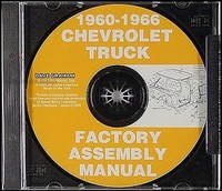 Chevy GMC Montagehandbuch CD 1960 1961 1962 1963 1964 1965 1966 Chevrolet Truck