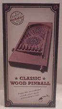CLASSIC WOOD PINBALL GAME BY BROOKSHIRE GAME ROOM MAN CAVE NEW IN BOX
