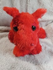 Aurora Sparkle Tales Plush Dragon Red Stuffed Animal 7in