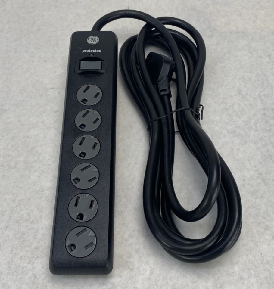 General Electric PS-663F-2A 6-Outlet Power Strip Surge Protector (Lot of 3) - Image 2 of 4