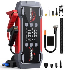 12v 9000a Auto Jump Starter Emergency Booster With Air Compressor Led Usb Port