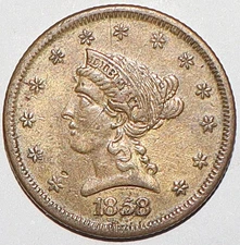 1858 $2.5 Gold Liberty Contemporary Forgery