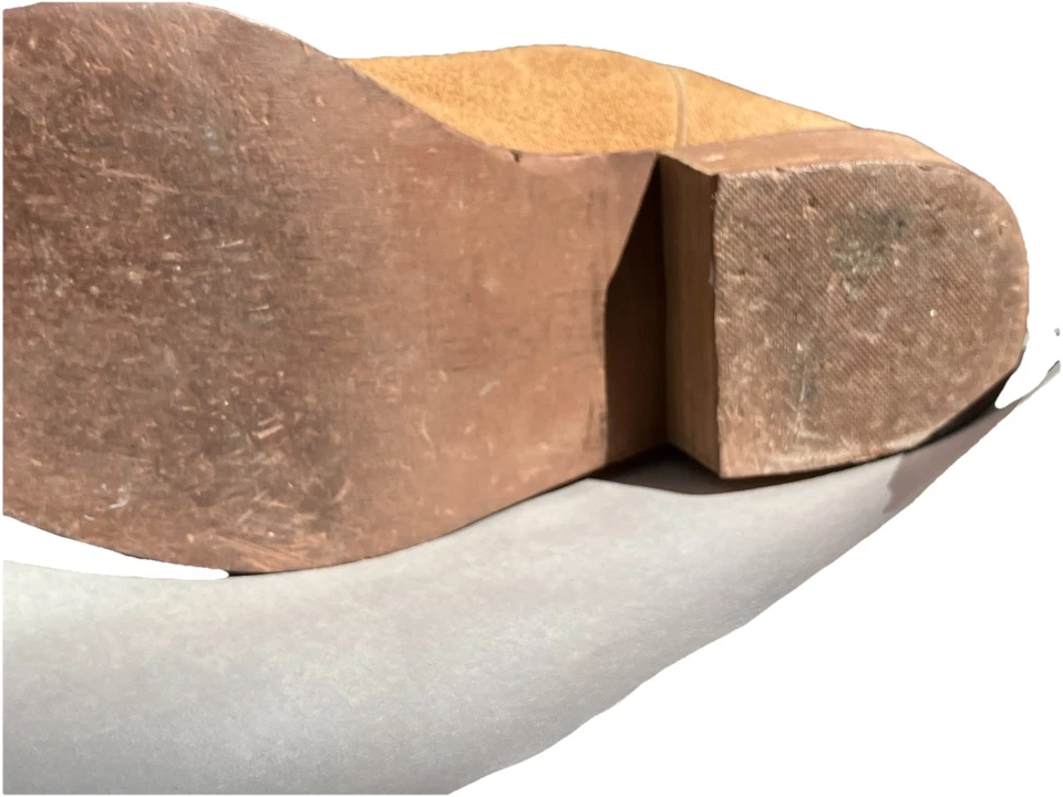 Botas Rocket Dog para Mujer Talla 9 Cuero Vaquero Camel Tostado Punta Gamuza Western Foto 3 de 4