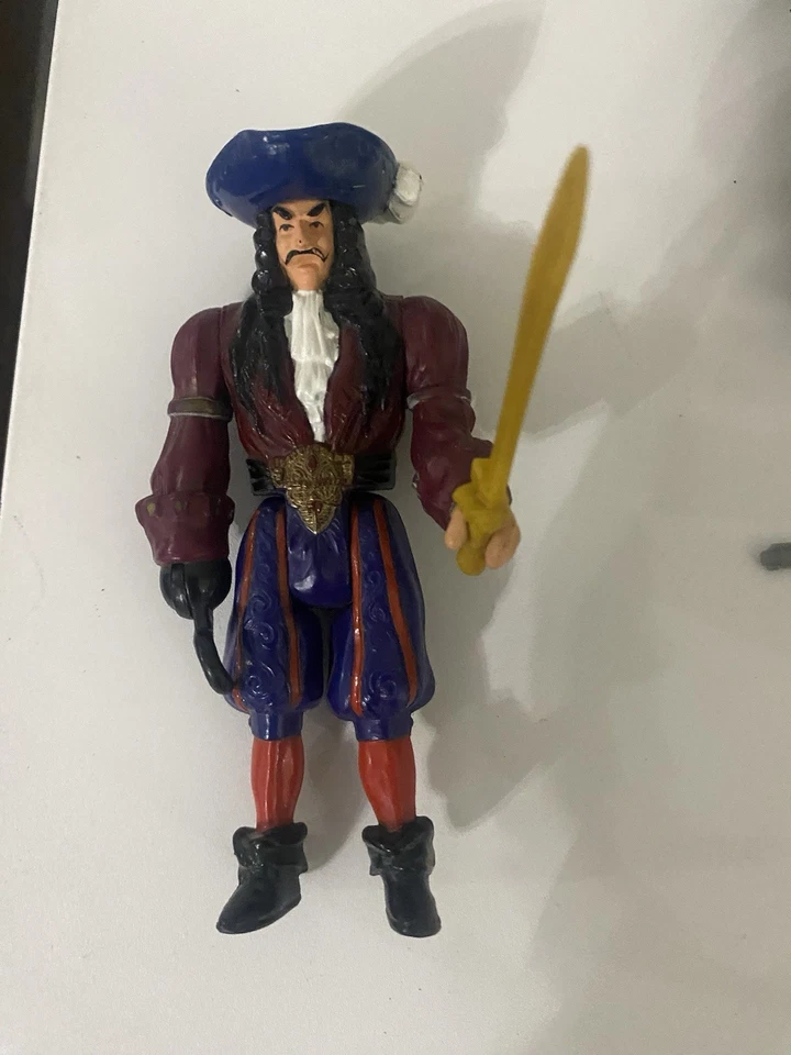 HOOK MOVIE ACTION FIGURES  Vintage 1991 CAPTAIN HOOK SWASHBUCKLING BILL JUKES - Image 2 of 4