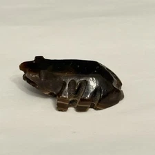 Miniature Stone Frog - Primitive Carving Style