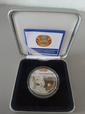 Kasachstan 100 Tenge 2009 "FIFA WM 2010 S&uuml;dafrika" 1 oZ Silber 925 OVP + CoA