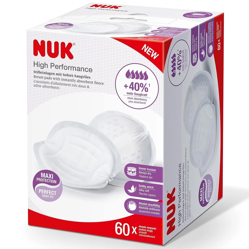 NUK High-Performance 60x Einweg-Stilleinlagen Sofort-Saugvlies, +40% Saugkraft - Bild 2 von 4