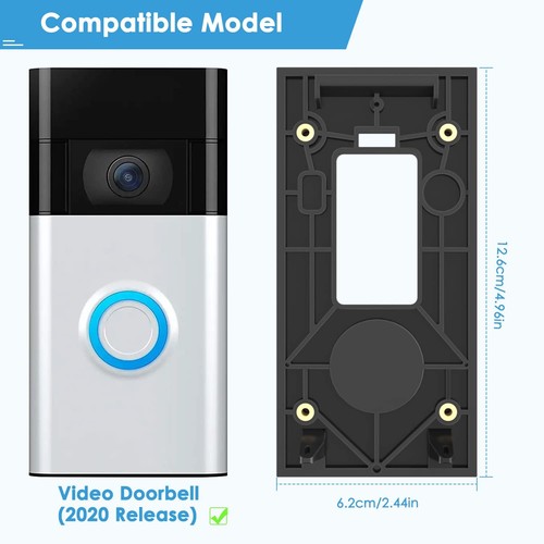 KIMILAR No-Drill Adhesive Mount for Ring Video Doorbell 2nd Gen Weather-Proof - Picture 2 of 8