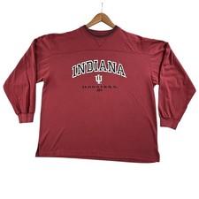 Vintage Indiana Hoosiers Sweatshirt Mens XL Red NCAA Lee Sport Long Sleeve 90s