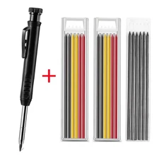 Multi-Function Scribing Tool Construction Pencil DIY Scribe Woodworking Compass 