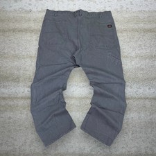 Vintage 90s Dickies Carpenter Pants 40x30 Straight Light Grey Canvas Dungaree
