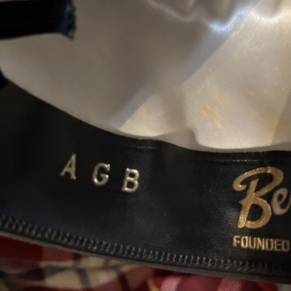 Vintage 50s Berg Soft Felt Fedora Hat Mens 7 1/8 Brown Bound Edge - Image 3 of 4