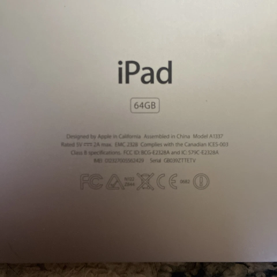 Lot of 5 Apple iPads A1337/ A1219 -1st Gen  Wi-Fi 64G/32G Tablets - Parts/Repair - Image 3 of 4