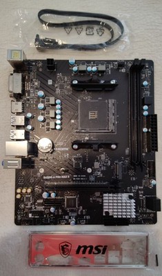 MSI B450M-A Pro Max II ProSeries AM4 Motherboard, M.2, SATA 6G, DDR4, Boxed