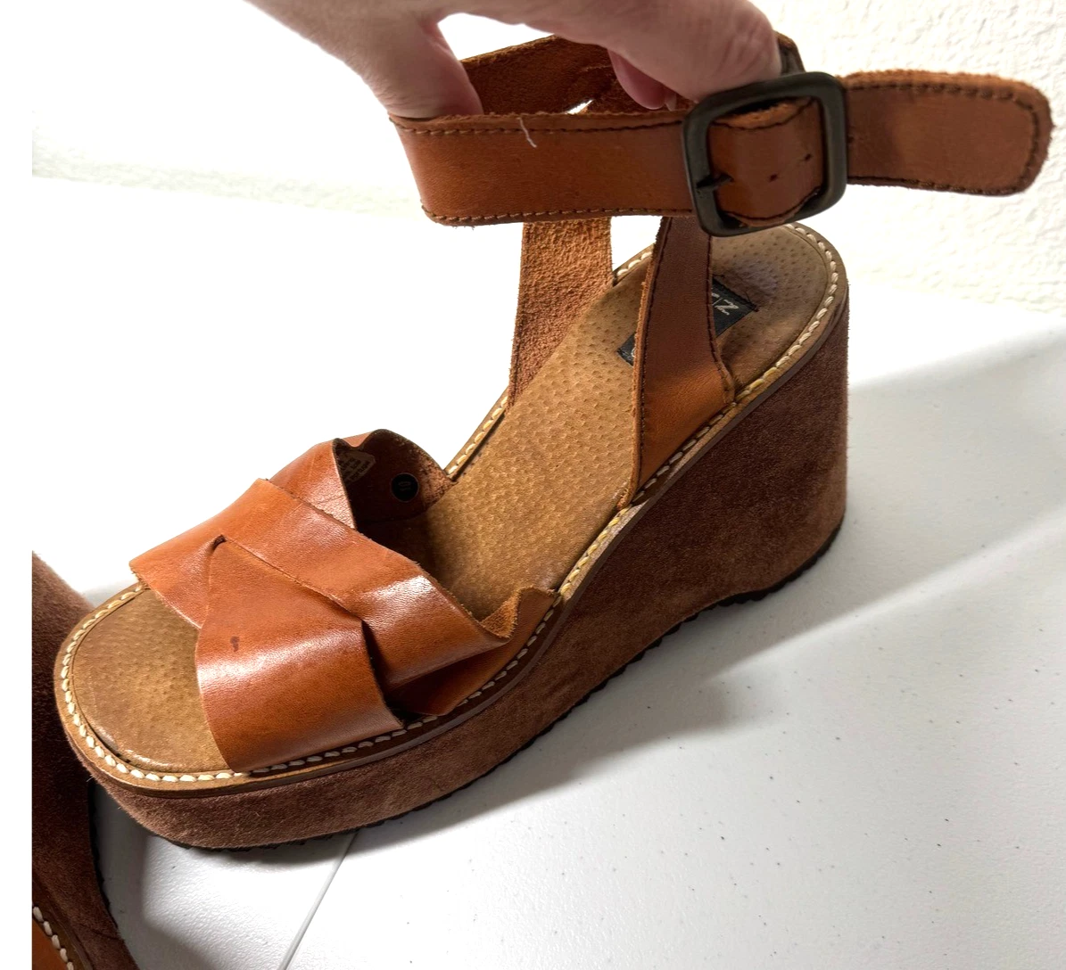 NINE WEST Sandalias De Cuña Hues Para Mujer