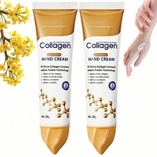 2 Pcs Collagen Hand Cream for Women,Hydrating Moisturizing Working Hands Cream,