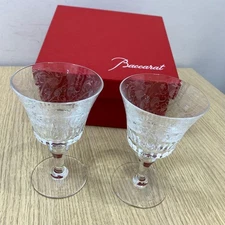 Baccarat Pair Glass Philip Morris Japan 15th Anniversary /Only USA DDP shipping