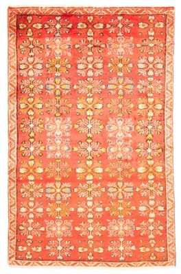Traditional Vintage Hand-Knotted Area Rug 3'1'' x 4'10'' Oriental Wool Carpet
