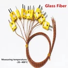 GG-K-30-SLE K Type Thermocouple Temperature Line High Temperature Resistant Glas