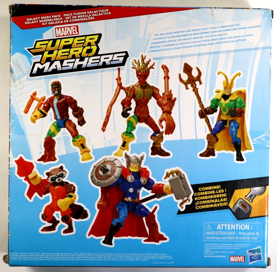 Hasbro Marvel Superhero Mashers - Paquete Galaxy Mash - 45 Piezas Foto 2 de 4