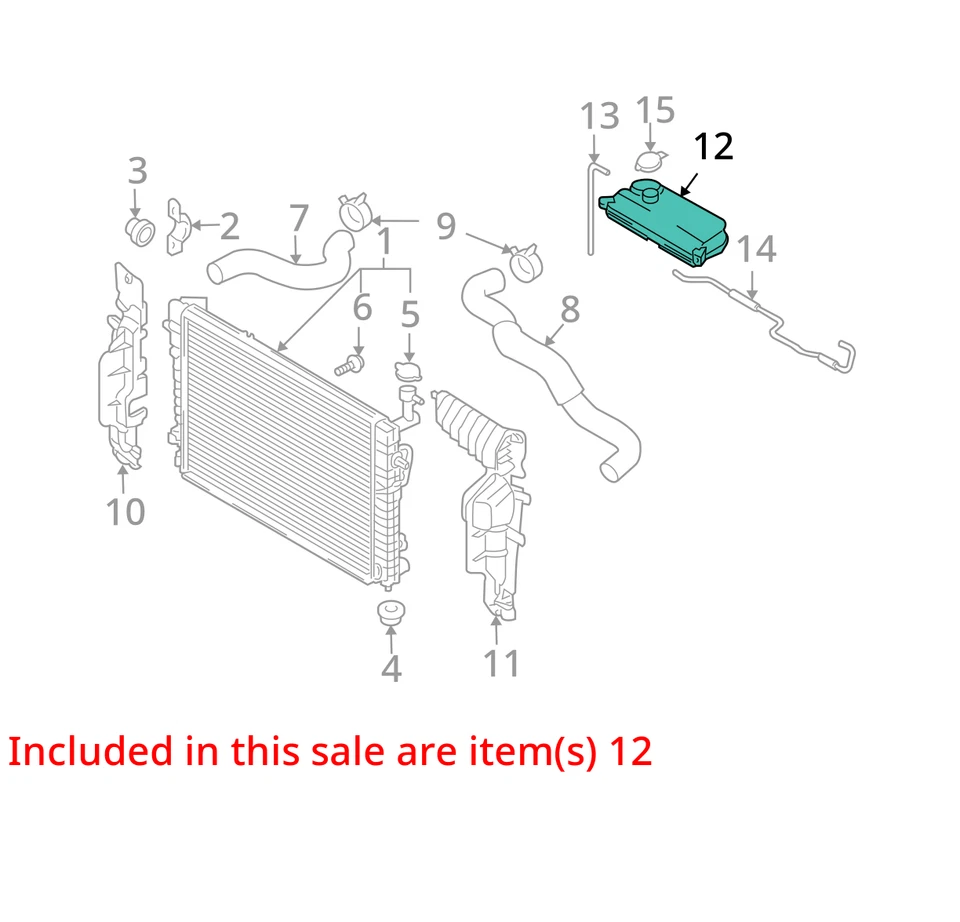 2006 Hyundai Tucson Coolant Overflow Bottle OEM 100K Miles - LKQ314847189 - Image 4 of 4