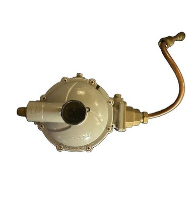 Cavagna Kosan 998TW-13 Twin Stage Propane Regulator w/ 20'' Copper Pigtail