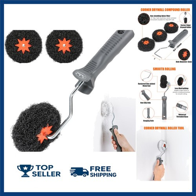 #ad #ad 4 Pack Drywall Corner Compound Roller Kit Shed Resistant Corner Drywall Mud Rol $36.99