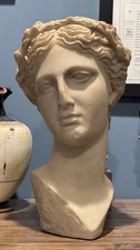 Bust head of Thalia ancient Greek Muse of Comedy Museum Replica Reproduction