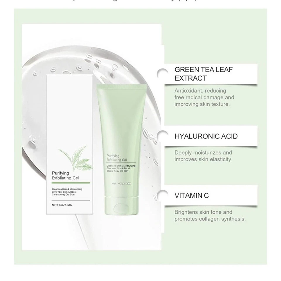 Gel Exfoliante Purificante - 60g/2,12oz. ¡Nuevo en caja! Caduca 16/10/2027. Foto 4 de 4