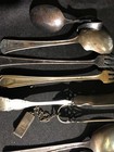 SILVER PLATED FLATWARE MIX WITH SALT N PEPPER SHAKERS  (PLEASE READ) — photo 4