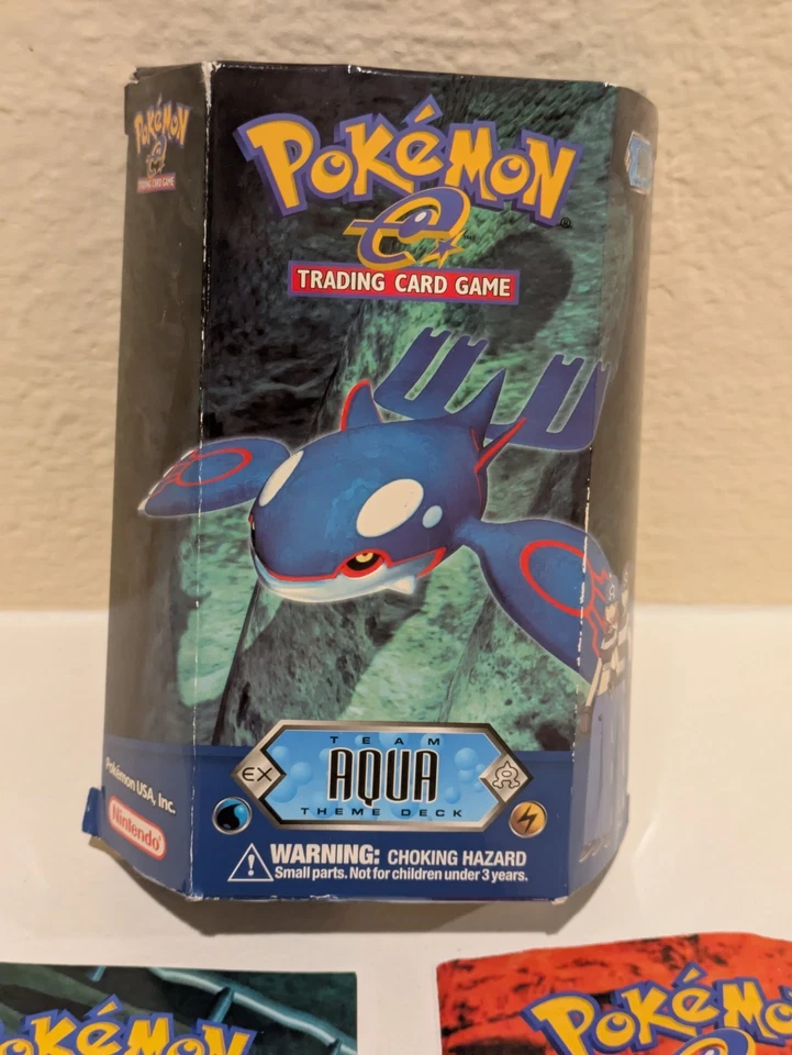 OPEN BOX VINTAGE Pokemon Trading Card Game TCG EX Team Aqua vs Magma Theme Deck - Image 2 of 4