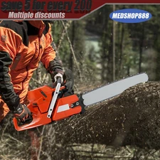 28'' Handheld Cordless Petrol Chain Saw 71cc Gasoline Chainsaw Power Head 3.9kw