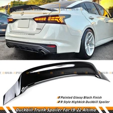 FOR 2019-2025 NISSAN ALTIMA R STYLE GLOSS BLACK HIGH KICK DUCKBILL TRUNK SPOILER