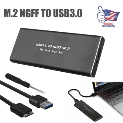USB3.1 Type C Enclosure Hard Disk Case External Shell for M.2 NGFF/NVME SATA SSD