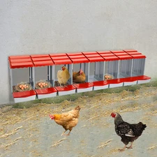 8-Compartment Chicken Nesting Box with Egg Collection  Chicken Laying Boxes Farm