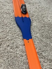 Hot Wheels Compatible Merge Track Piece  Blue  