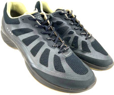 ECCO Biom Black Gray Lace Up Comfort Walking Sneaker Shoes EU 39 Women's 8